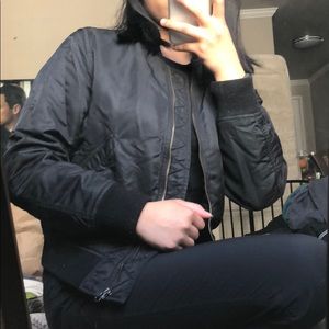 Black Bomber Jacket